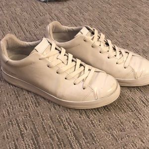 Rag and bone RB1 low white leather sneakers